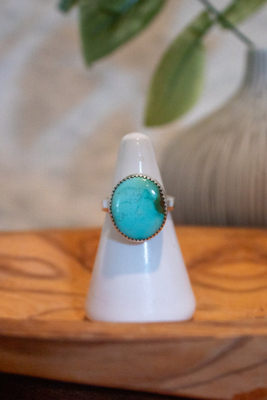 Chunky Turquoise Ring Size 5.75