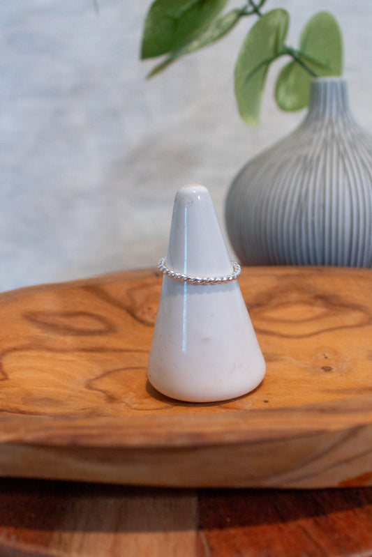 Sterling Silver Rope Stacker Rings