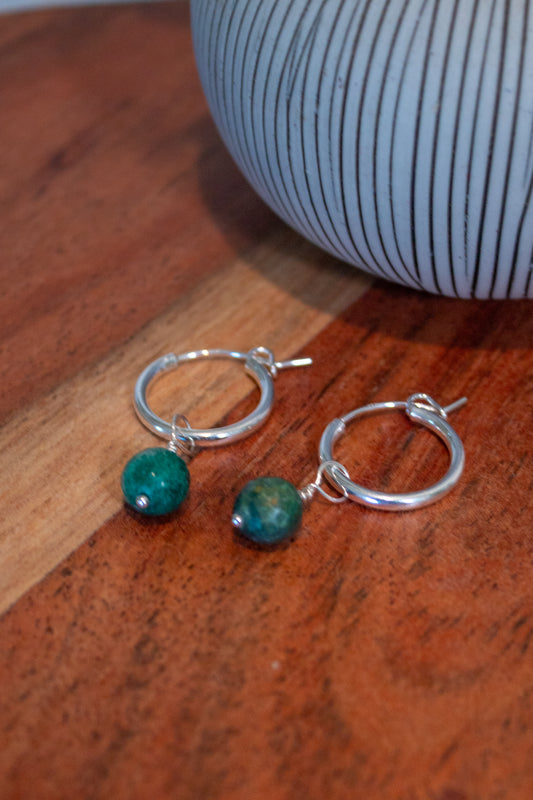 Jade Halo Hoops