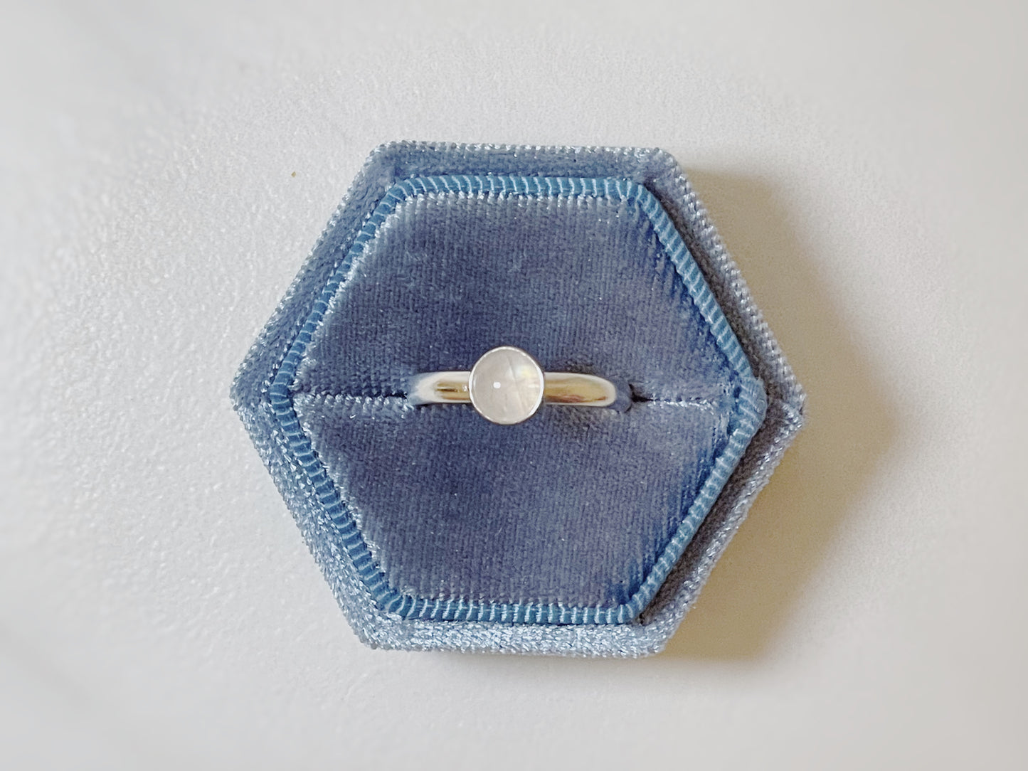 Moonstone Stacking Rings