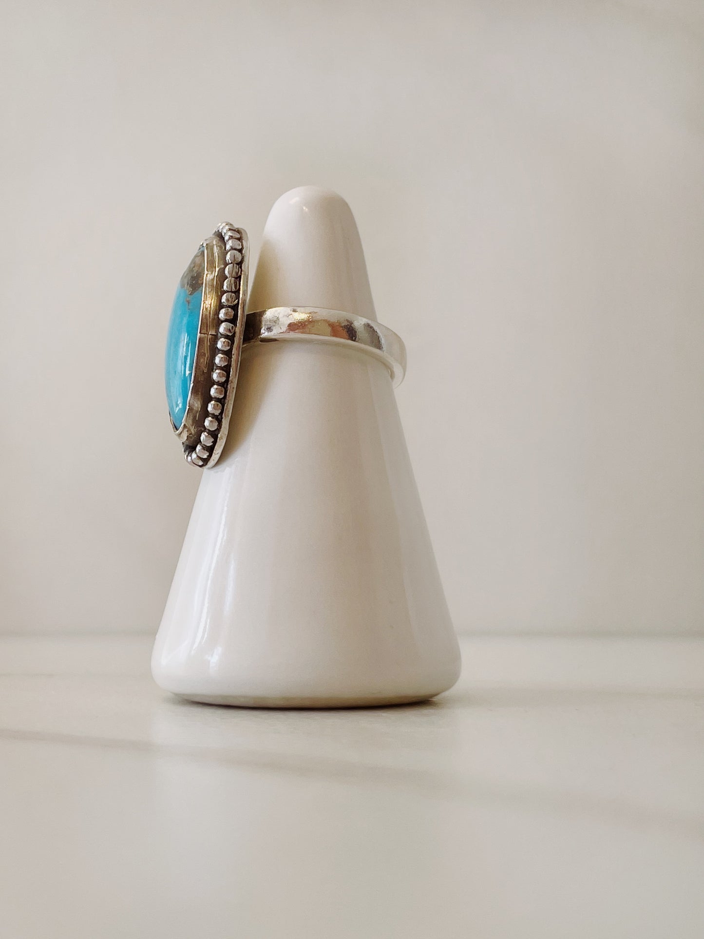 Sonoran Blue Turquoise Ring Size 8.75