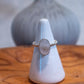 Moonstone Dot Ring Size 8.5