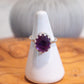 Sterling Silver Crown Amethyst Ring Size 7