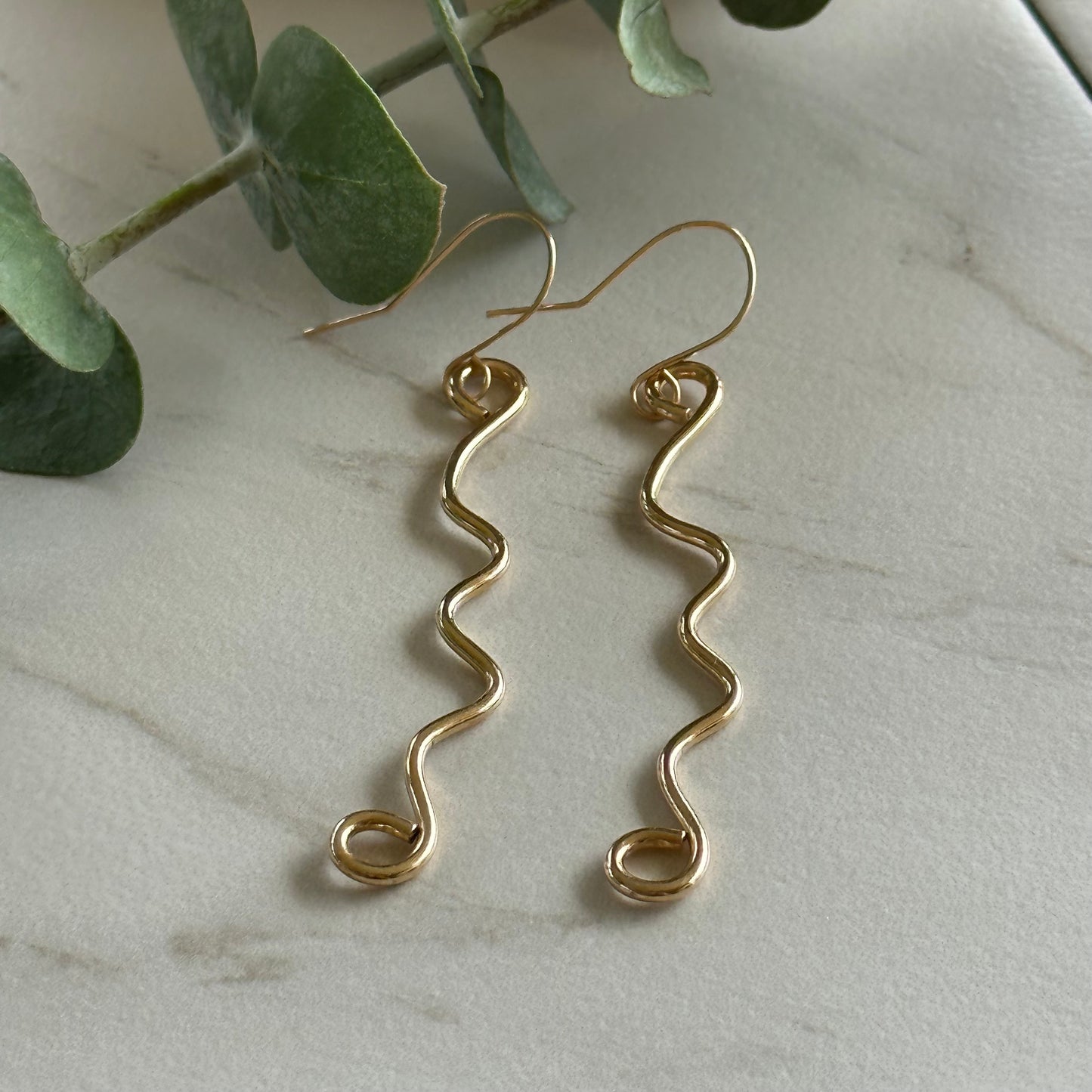 Squiggle Dangle Earrings