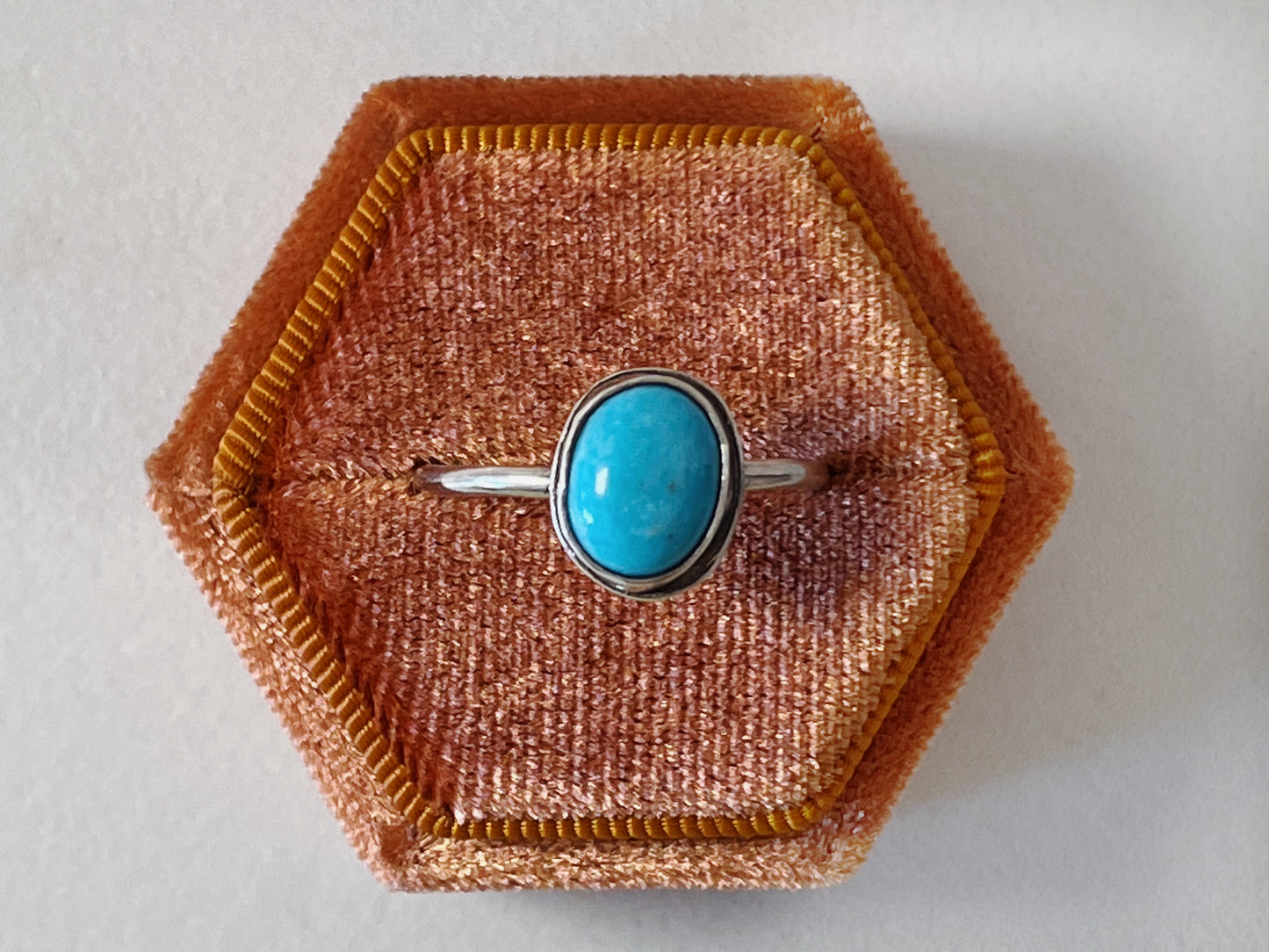 Simple Turquoise Ring Size 7.25