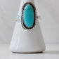 Oval Turquoise Ring Size 9