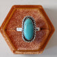 Oval Turquoise Ring Size 9
