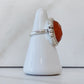 Carnelian Sterling Silver Ring Size 6