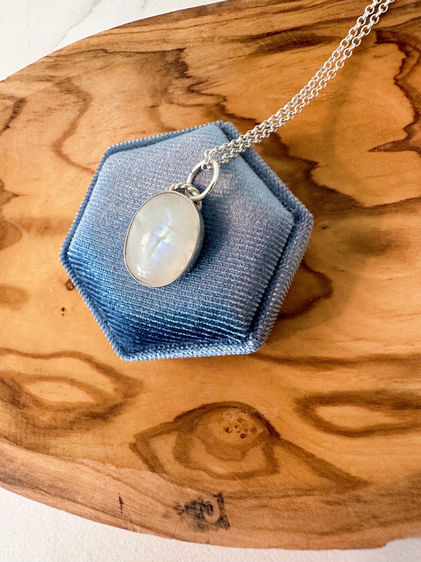 Dainty Moonstone Necklace