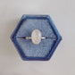 Moonstone Dot Ring Size 8.5