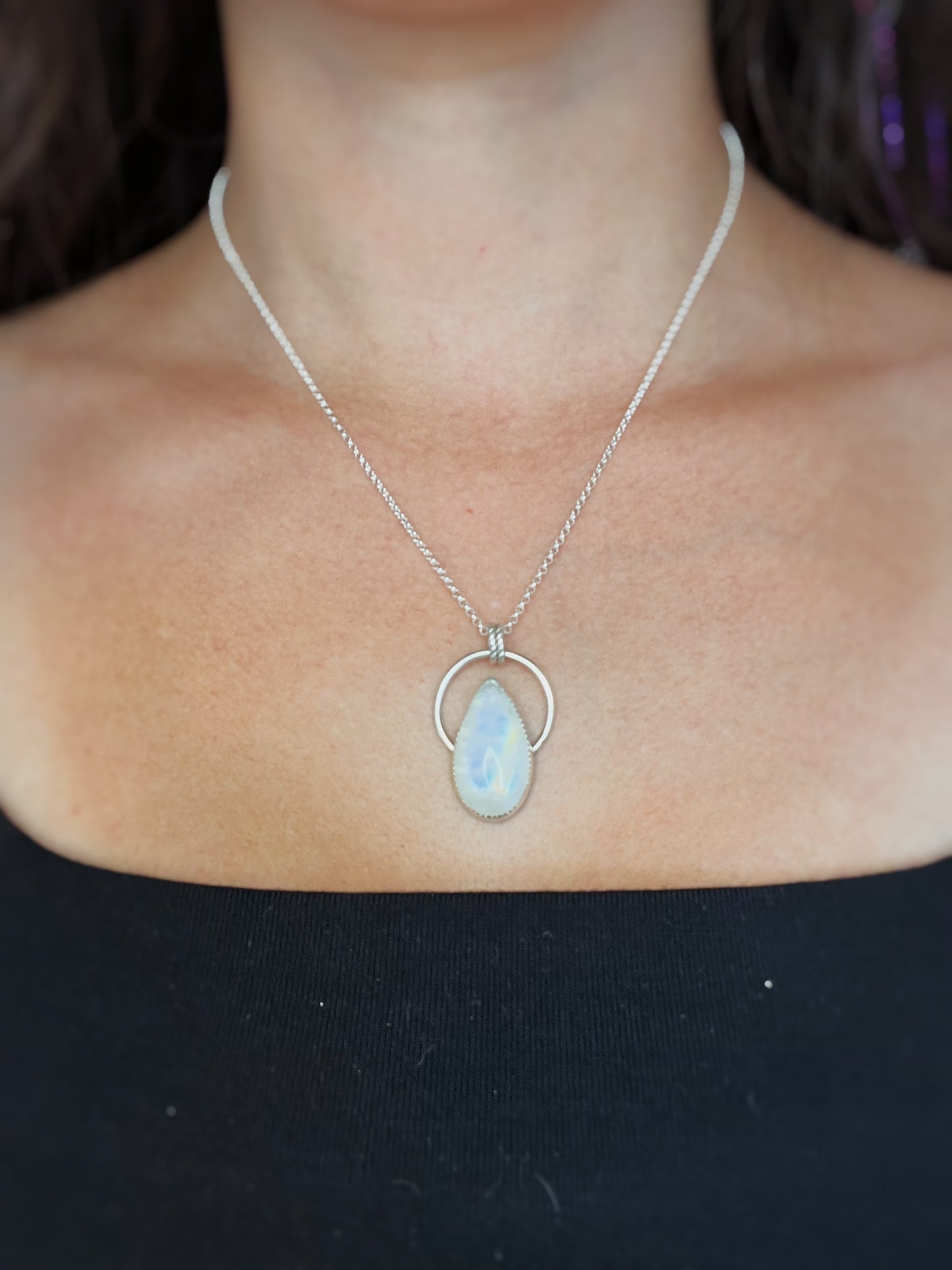 Teardrop Moonstone Necklace