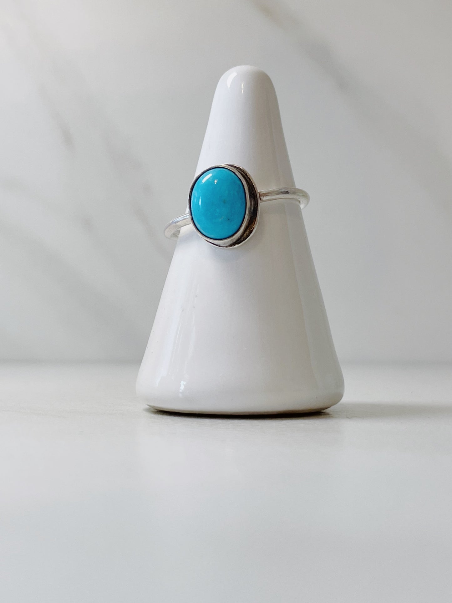 Simple Turquoise Ring Size 7.25