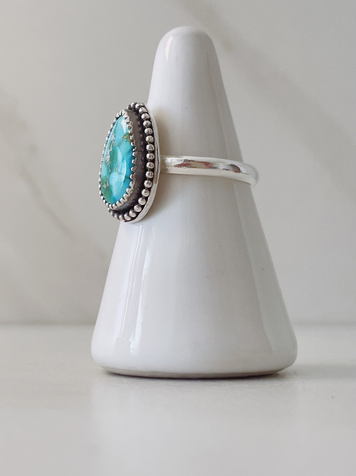 Sonoran Blue Turquoise Ring Size 7.5