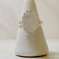 Crown Moonstone Ring Size 8.75