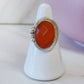 Carnelian Sterling Silver Ring Size 6