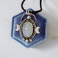 "La Lune Two" Moonstone Sterling Silver Pendant