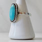 Oval Turquoise Ring Size 9
