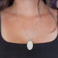 Plain bezel moonstone necklace