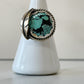 Sterling Silver Turquoise Leaf Ring