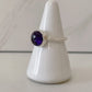 Plain Bezel Amethyst Ring Size 8.25