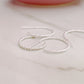 Sterling Silver Rope Hoops