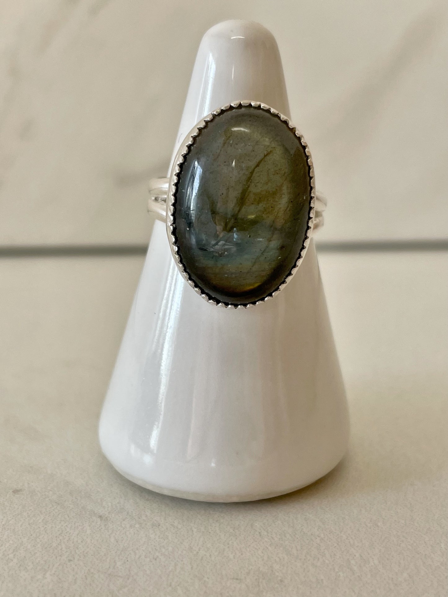 Chunky Labradorite Ring